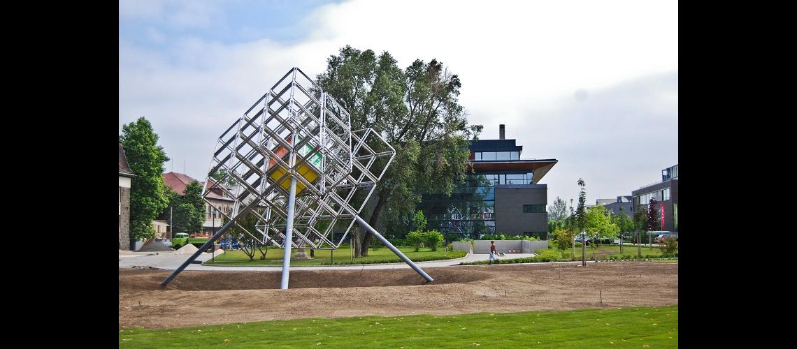 Rubik's Cube Statue